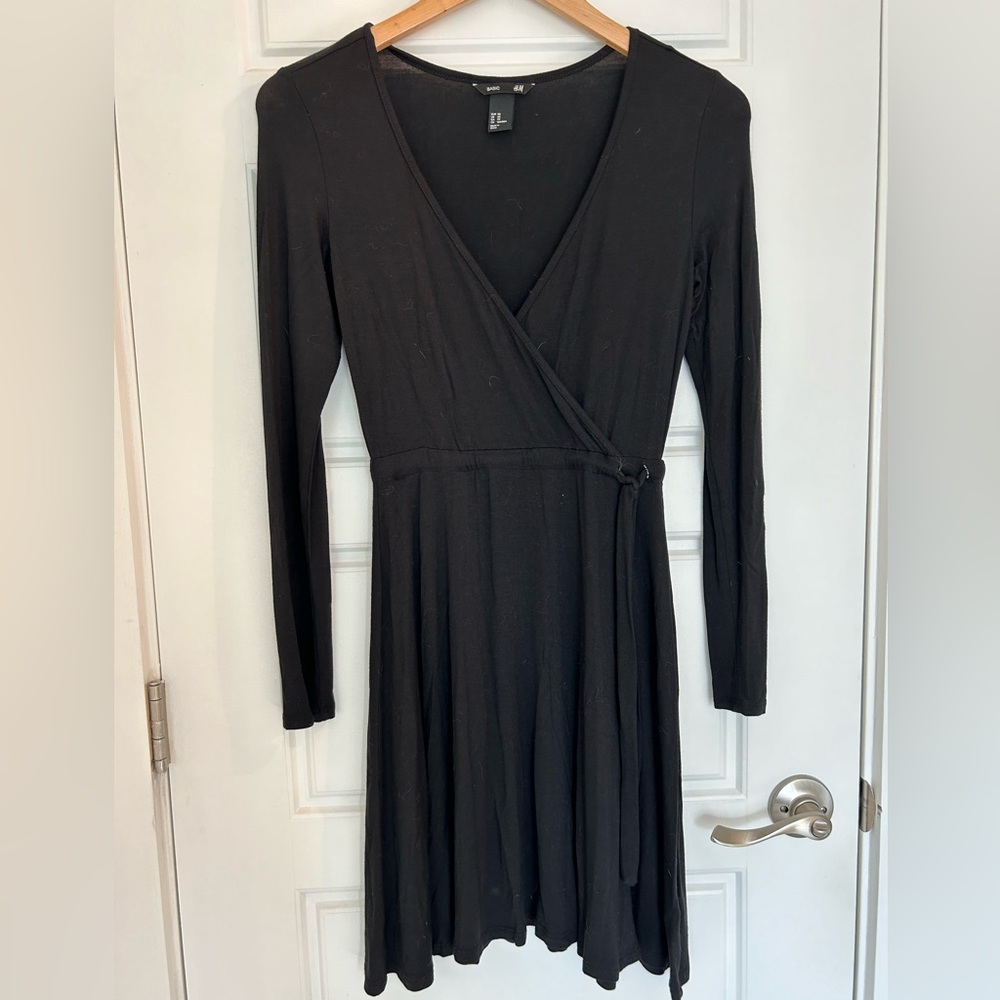 H&M Basics Black Jersey Dress
